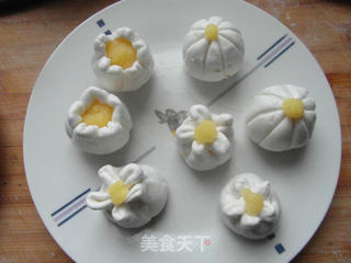 水晶奶黄包的做法步骤:11