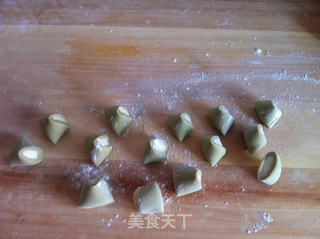 抹茶边饺子的做法步骤:7
