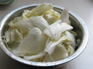 肉丝白菜的做法步骤:2