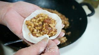 猪肉杏鲍菇馅饼的做法步骤:11