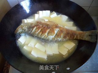 豆腐鲈鱼的做法步骤:5