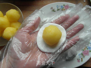 水晶奶黄包的做法步骤:6
