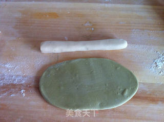 抹茶边饺子的做法步骤:4