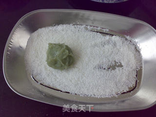 艾草红薯糯米糍的做法步骤:7