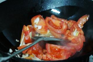 番茄炒菜花的做法步骤:4