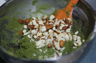 抹茶杏仁饼干的做法步骤:7