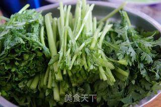 蒜蓉茼蒿的做法步骤:2