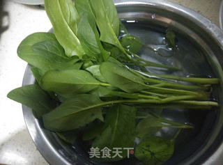 青菜豆腐汤的做法步骤:2