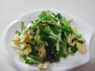 韭菜炒鸡蛋的做法步骤：4