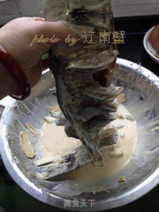 糖醋年糕鲤鱼的做法步骤:4