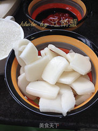 糖醋年糕鲤鱼的做法步骤:8