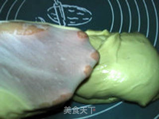 可可双色土司的做法步骤:10