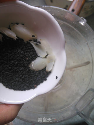 黑芝麻山药糊的做法步骤:4