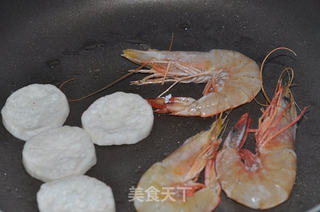 黑椒大虾配香煎杏鲍菇的做法步骤：7