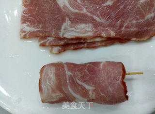 培根杏鲍菇卷的做法步骤:3