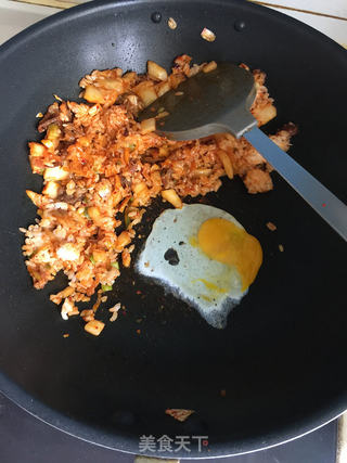 辣白菜炒饭的做法步骤:5