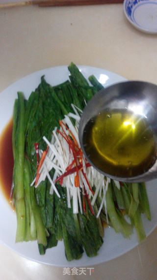 香灼油麦菜的做法步骤:5