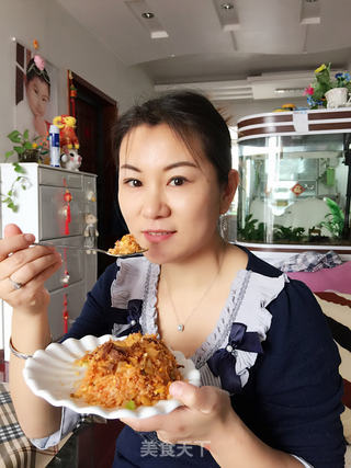 辣白菜炒饭的做法步骤:8