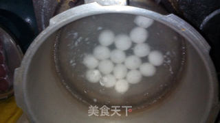 #元宵甜品——苹果紫薯年糕芝麻汤圆汤的做法图解6
