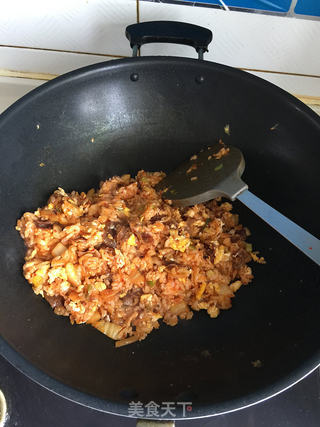 辣白菜炒饭的做法步骤：6