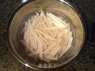 腊八蒜炒藕的做法步骤:3
