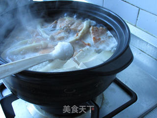 白玉菇炖三文鱼骨的做法步骤:9