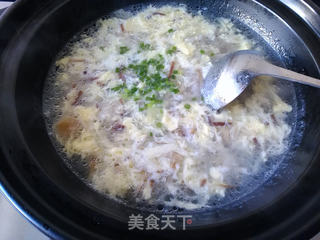 金针菇鸡蛋肉丝汤的做法步骤：10