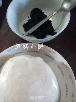 黑芝麻彩色汤圆的做法步骤:5