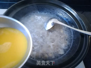 金针菇鸡蛋肉丝汤的做法步骤:9