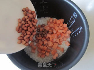 红薯花生粥的做法步骤:3