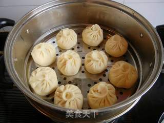 玉米面萝卜馅包子的做法步骤:17