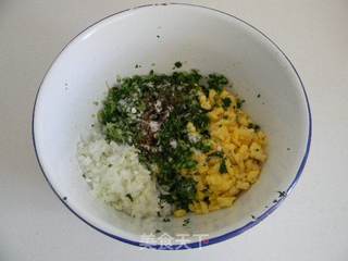 鸡蛋小白菜素馅包子的做法步骤:5