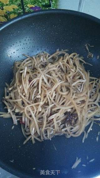肉丝咸菜的做法步骤:5