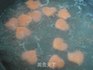 胡萝卜爱心汤圆的做法步骤:11