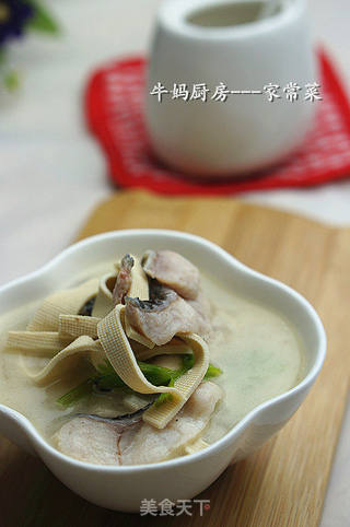 豆皮鱼片汤的做法步骤:10
