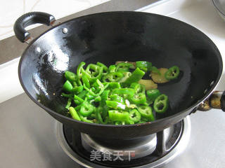 尖椒炒猪肺的做法步骤:4
