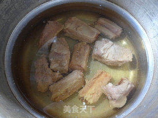 海带结白菜排骨汤的做法步骤:5