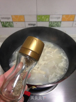 豆皮鱼片汤的做法步骤:7