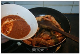 香辣虾配芦笋的做法步骤:6
