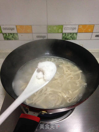 豆皮鱼片汤的做法步骤:6