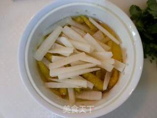 酸辣爽脆泡椒萝卜的做法步骤:4