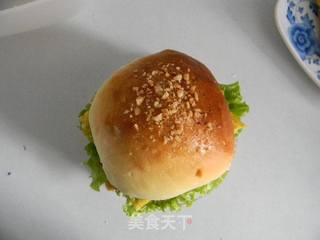 美味早餐——简易汉堡的做法步骤:10
