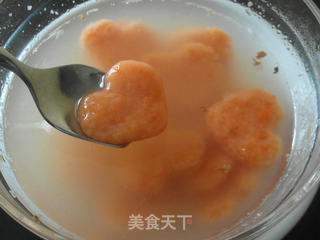 胡萝卜爱心汤圆的做法步骤:12