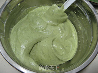 抹茶奶油蛋糕卷的做法步骤:11