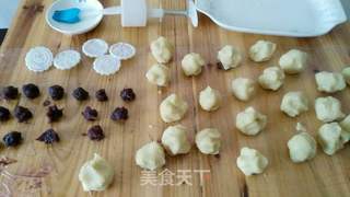 奶香绿豆糕(豆沙馅)甜的做法步骤:9