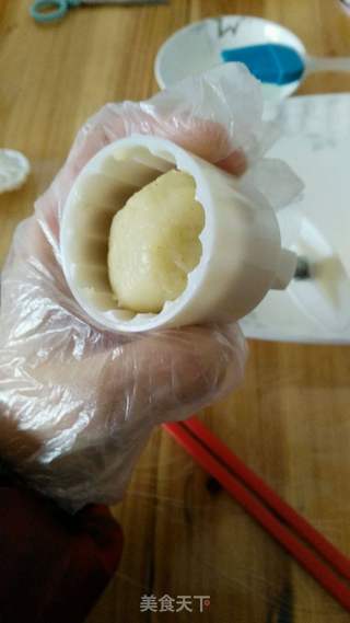 奶香绿豆糕(豆沙馅)甜的做法步骤:12