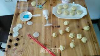 奶香绿豆糕(豆沙馅)甜的做法步骤:14