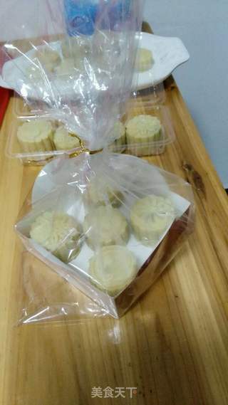 奶香绿豆糕(豆沙馅)甜的做法步骤:16