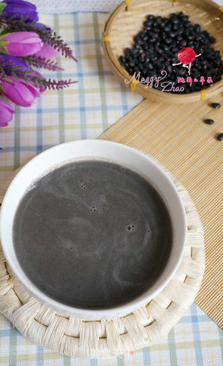 黑豆黑芝麻小麦仁豆浆的做法步骤:7
