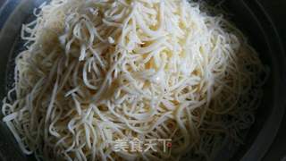 豆干蒜蔬蒸拌面的做法步骤:4